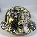 Full Brim Hard Hat Custom Hydro Dipped Money Roll Clean Money